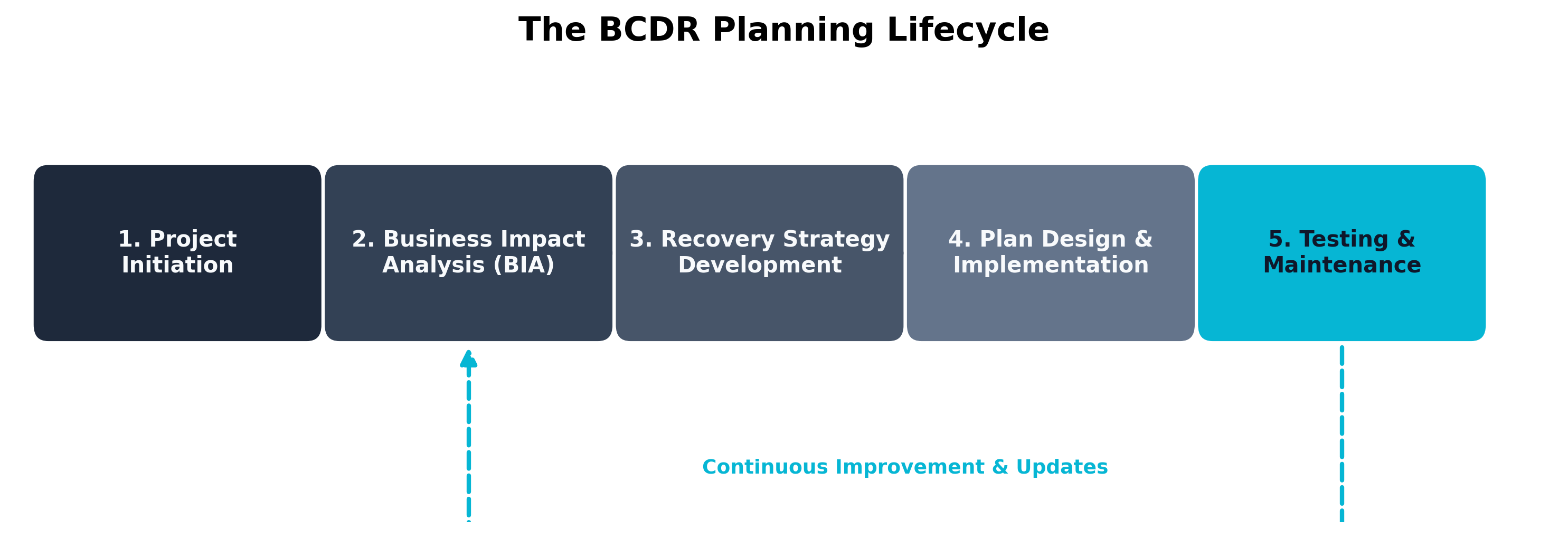 The BCDR Planning Lifecycle