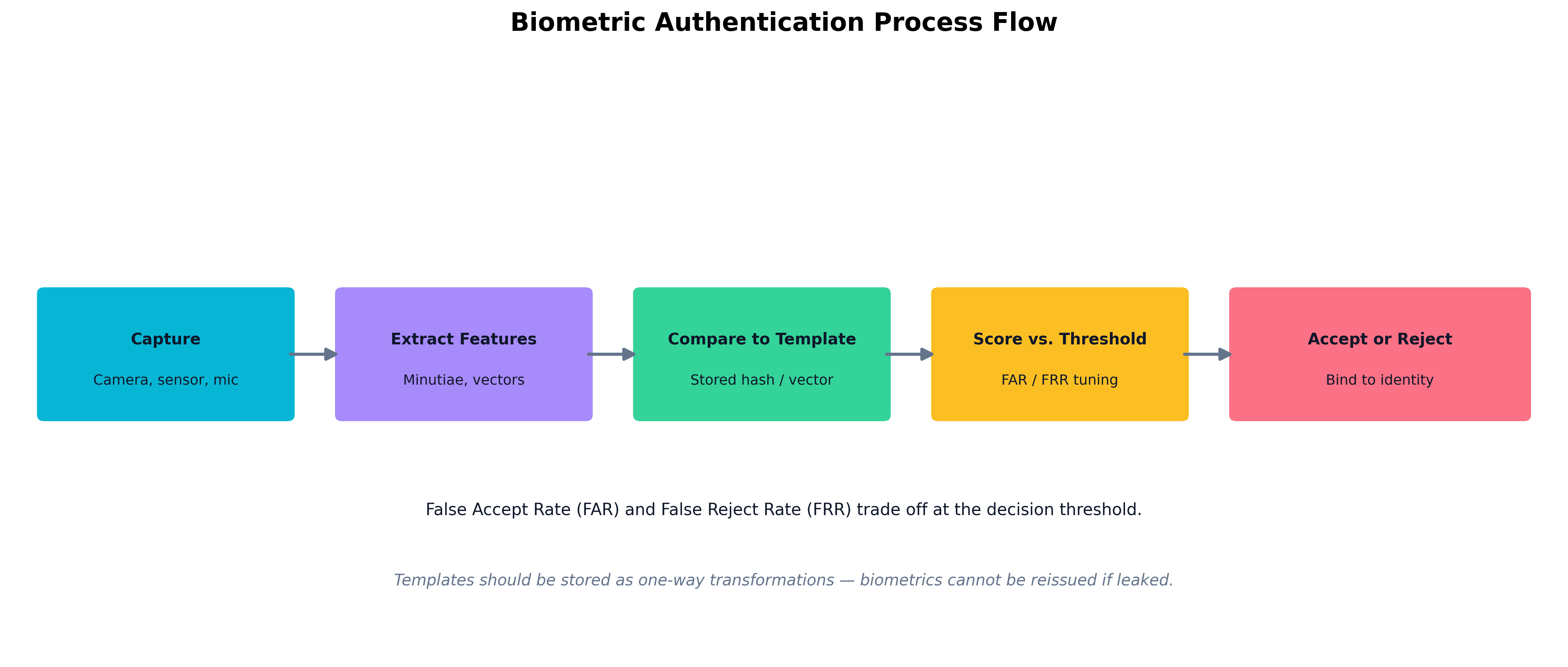 Biometric Authentication Process Flow